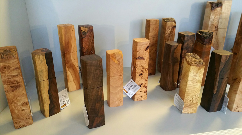 Woodandform – Die MühlenManufaktur – Pfeffermühlen aus edlem Holz